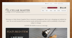 Desktop Screenshot of cellarmastersupplies.com