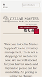 Mobile Screenshot of cellarmastersupplies.com
